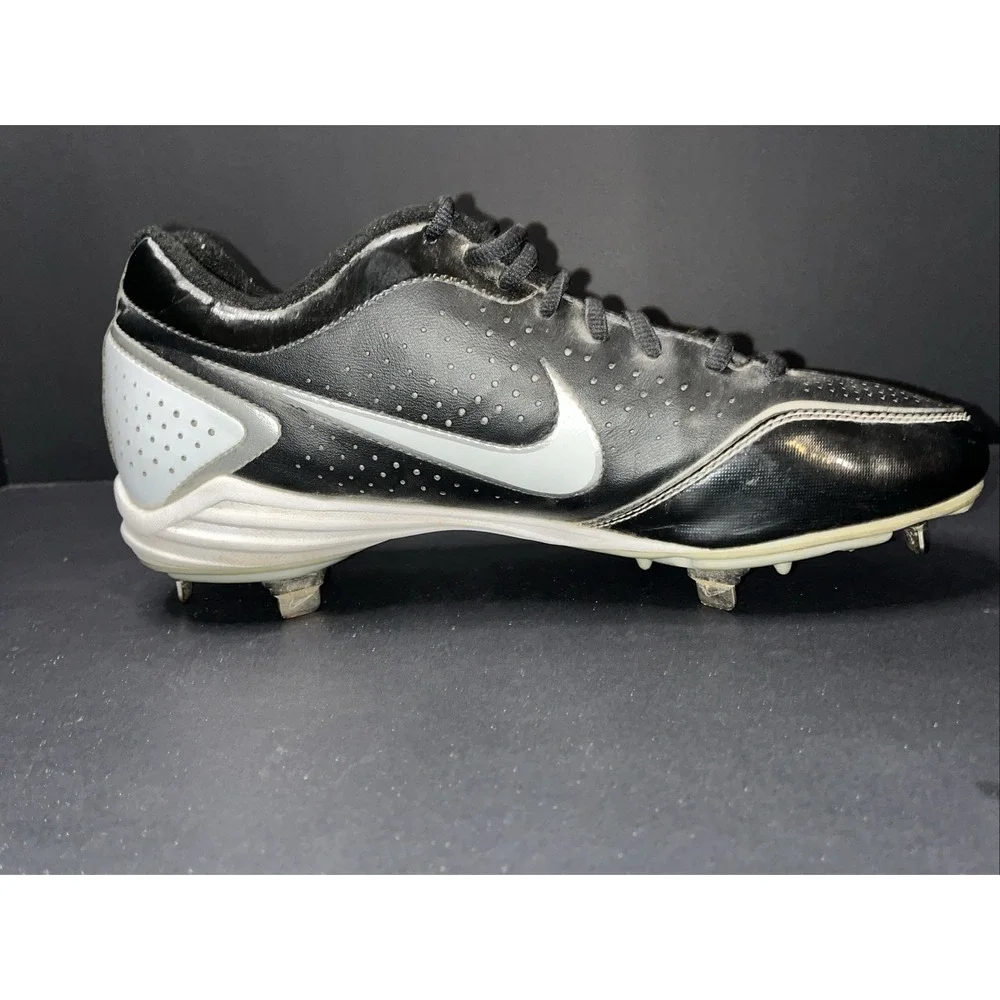 Nike Gamer Conversion Men's 10.5 US 469728-011 Black White Baseball Cleat Shoes